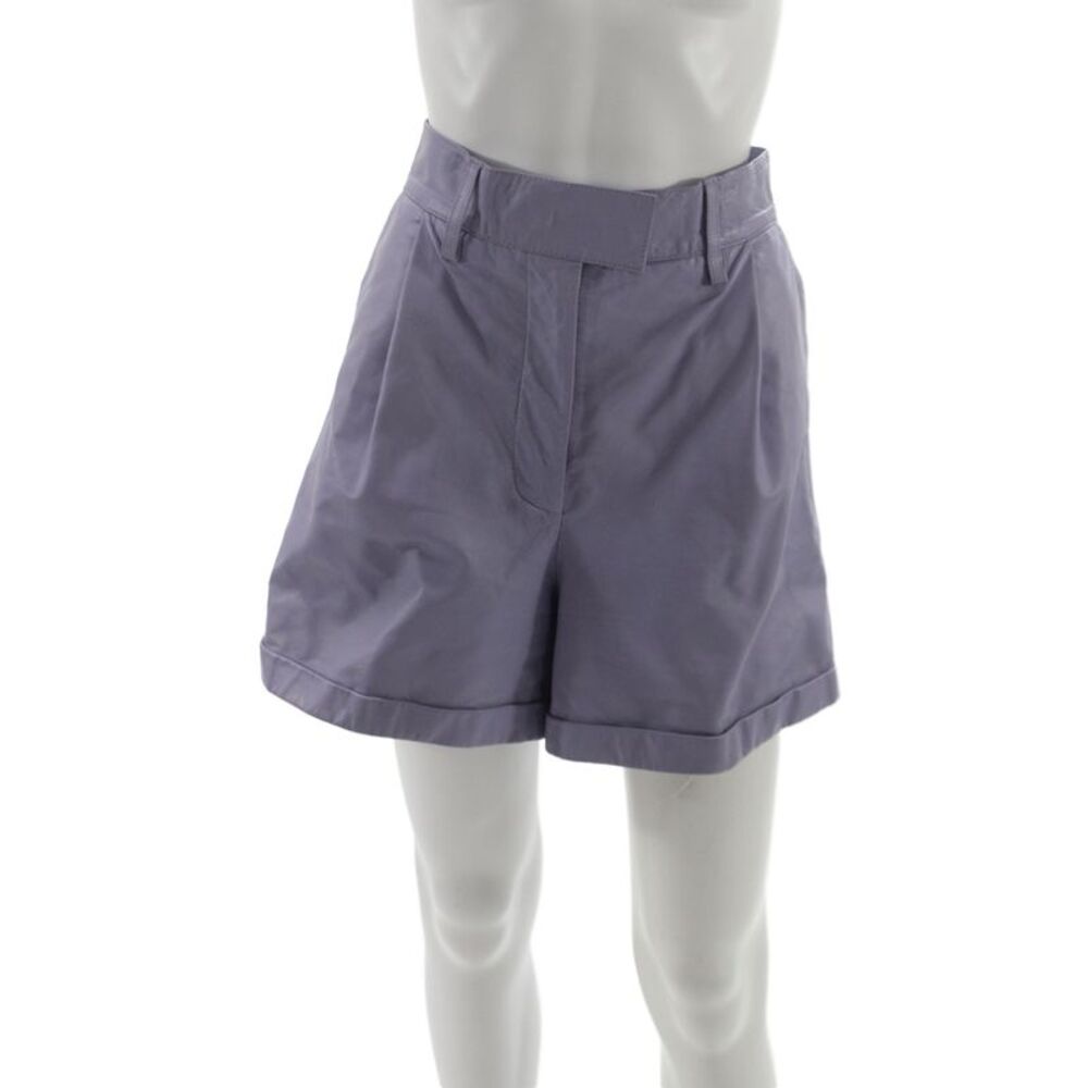 Remain Unisex Chino Shorts Purple Sheep Leather Button Designer Size 10